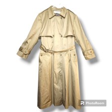 Brem Rainwear Trench Coat Large Khaki Pockets Belted