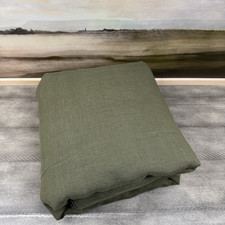 Copripiumino West Olmo Europeo Lino Lino King/Cal. King Oliva Scura Lavata Leggi