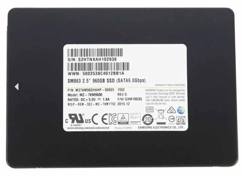 Samsung sm863 960 - samsung, iii