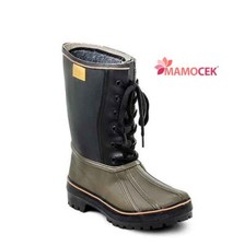 STIVALI Trento tronchetto canadese gomma feltro tg.41 lacci carrarmato caccia