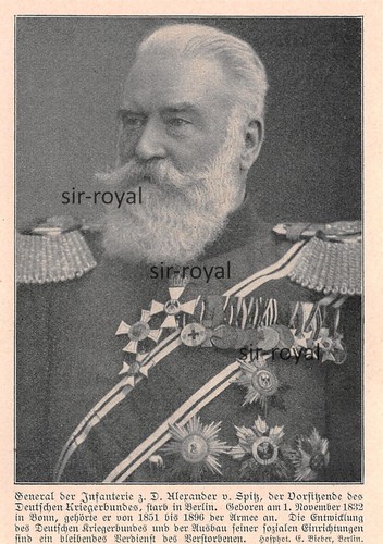 General alexander von spitz - general,