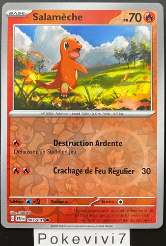 Carte pokemon salameche - carte,