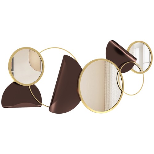 Homcom specchio rotondo - specchio, da