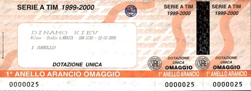 Biglietto stadio serie - biglietto,