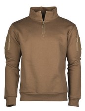 Felpa Militare Outdoor Con Zip Coyote Taglia XL