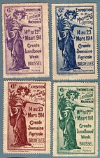 ES2657 Commem. francobolli poster: Exposition de Machines Agricole - Bruxelles 1914