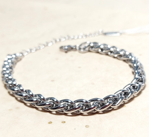 Bracciale acciaio inox maglia - bracciale,
