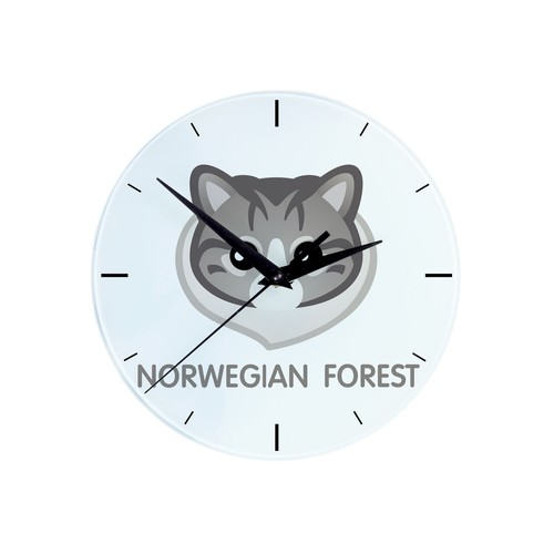 Orologio norvegese con gatto - norvegese,