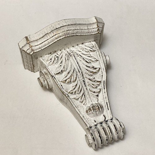 Applique antica foglia - , bianca