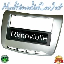 Mascherina Autoradio 2 DIN ISO Lancia Delta dal 2008 Silver Metallizzato - 3479