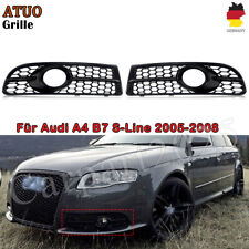Fendinebbia griglia a nido d'ape per Audi A4 B7 S-Line 05-08 nero lucido griglia DE