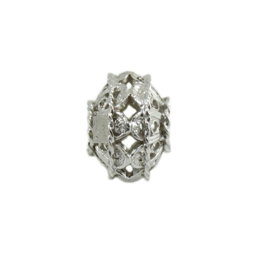 Charm argento bottone - bottone, per