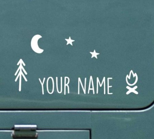 Adesivo nome camper van - nome,