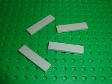 4 x LEGO tile OldGray 1 x 4