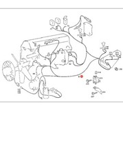 MERCEDES W201 190D 2.5 TURBODIESEL CABLAGGIO ELETTRICO MOTORE OEM A2015437205