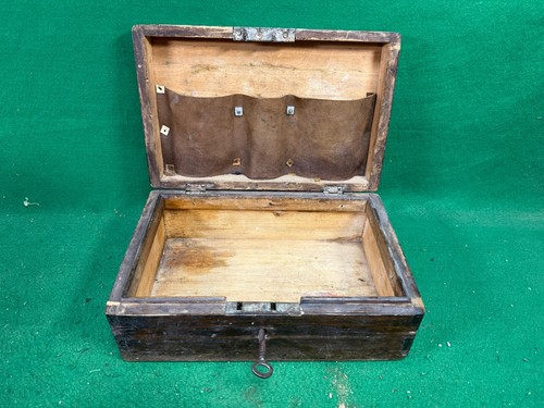 Antico cassetta barbiere legno - antico,