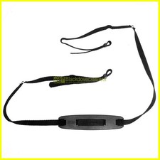 Canon tracolla nera con spallaccio in gomma originale. Cinghia vintage anni '80.