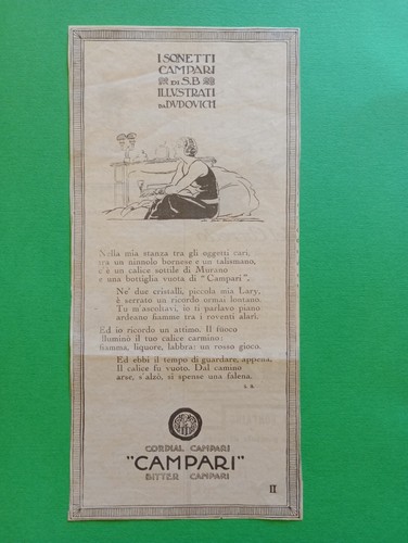 Rara pubblicità sonetti - pubblicità,