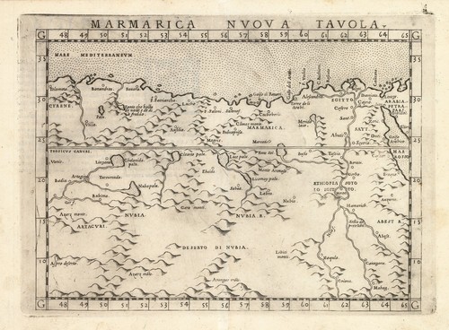 Antica mappa del - , nord