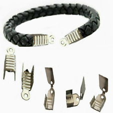 100 terminali capocorda per collane bracciali Capicorda finali argento 5 6 mm