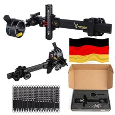 Visiera arco composto 1 pin 0.019" microfibra asta carbonio tiro con l'arco caccia