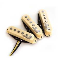 Wilkinson Strat Pickup Set WVS Bobina Singola Alnico V per Stratocaster - Crema