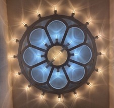 Luminaria Salentina Rosone Cattedrale Led Bianco Caldo/Freddo Arredo Artigianale