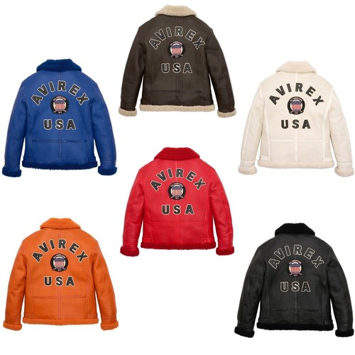 Men avirex shearling fur - shearling,
