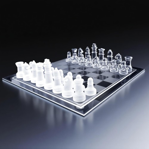 Set scacchiera vetro classico - set,