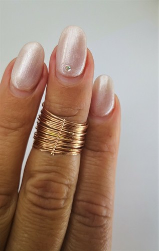 Anello fascia intreccio filo - fascia,
