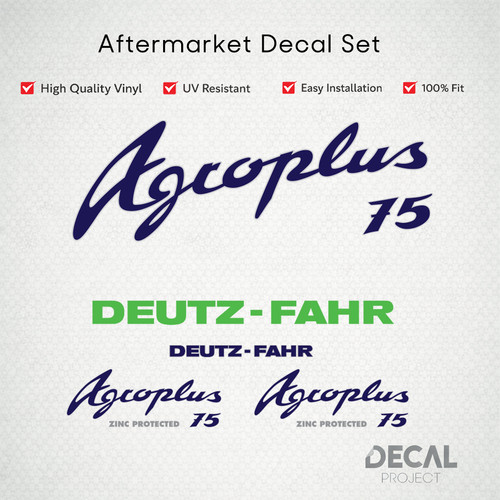 Deutz fahr agroplus decal - agroplus,