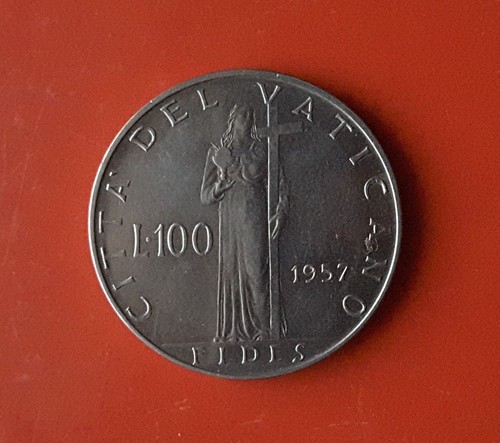 100 lire 1957 vaticano - 100,