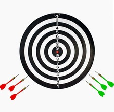 Bersaglio freccette 41cm – tiro a segno doppio lato con gancio