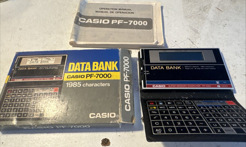 Casio 7000 data bank - casio, pf-7000