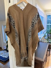 Poncho maglione lana alpaca