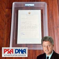 Bill clinton lettera autografa - bill,