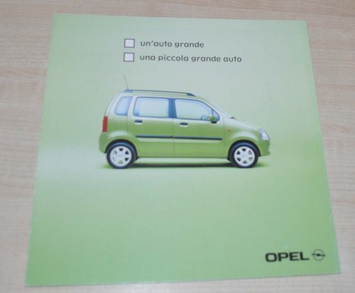 Brochure depliant opel agila
