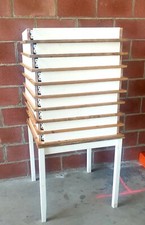 10 tavoli quadrati 80x80 in legno adatto x ristorante , bar, 