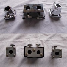 PEACE blocco grancassa + 2 blocchetti cromati x tom  batteria drum set  Ex  Demo