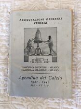 ALMANACCO CALCIO AGENDINA BARLASSINA CAMPIONATO 1941-1942 XIX XX E.F. ASS.NI GEN