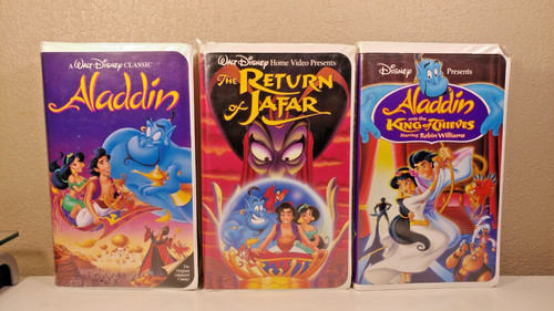 Aladdin vhs trilogy bundle - bundle, lot