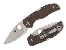 Coltello tascabile SPYDERCO Native 5 Lightweight Brown G10 CPM 15V Plain Sprint Run