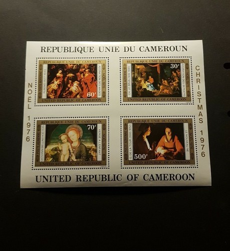 Timbro camerun blocco quadri - timbro,