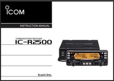 Icom IC-R2500 Manuale di Istruzioni: 80 Pagine Guida Utente - Bobina Rilegata