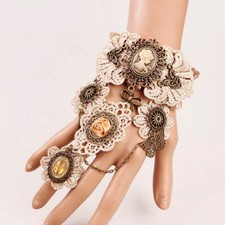 Womens Steampunk Bracelet Lace