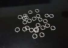 50pz anellini in acciaio inox