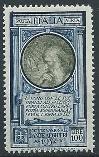 1932 regno dante posta aerea - regno,