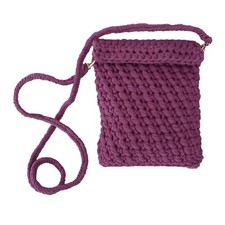 Borsa Tracolla Uncinetto Viola
