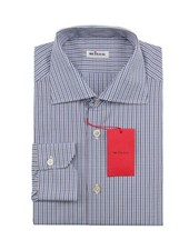 Kiton Camicia Uomo Cotone Blu
