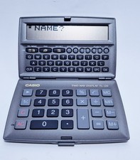 CALCOLATRICE Agenda Elettronica Computer VINTAGE CASIO TWO WAY DISPLAY TL-120*